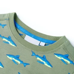 Sweatshirt til børn str. 104 lys kakifarve