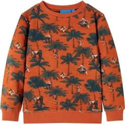 Sweatshirt til børn str. 116 lys rustfarve