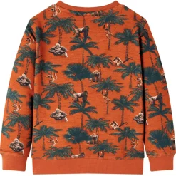 Sweatshirt til børn str. 116 lys rustfarve