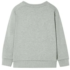 Sweatshirt til børn str. 92 lys kakimeleret