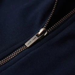 Sweatshirt til børn str. 92 med lynlås marineblå