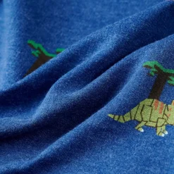 Sweatshirt til børn str. 104 mørk blåmeleret