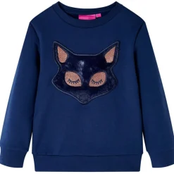 Sweatshirt til børn str. 116 marineblå