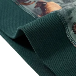 Sweatshirt til børn str. 92 mørkegrøn