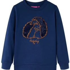 Sweatshirt til børn str. 104 marineblå