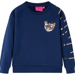 Sweatshirt til børn str. 92 marineblå