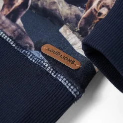 Sweatshirt til børn str. 116 marineblå