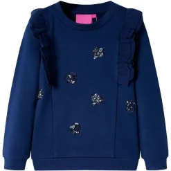 Sweatshirt til børn str. 104 marineblå
