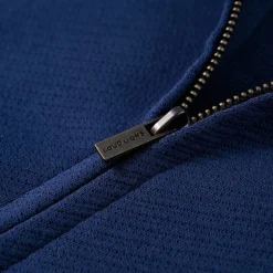 Sweatshirt til børn str. 92 med lynlås marineblå