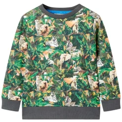 Sweatshirt til børn str. 104 Old Petrol