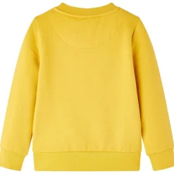 Sweatshirt til børn str. 92 okkerfarvet