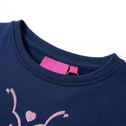 Sweatshirtkjole til børn str. 92 marineblå