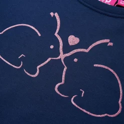 Sweatshirtkjole til børn str. 92 marineblå