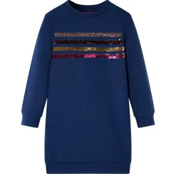 Sweatshirtkjole til børn str. 92 marineblå