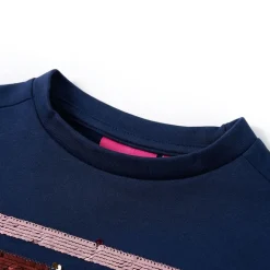 Sweatshirtkjole til børn str. 92 marineblå