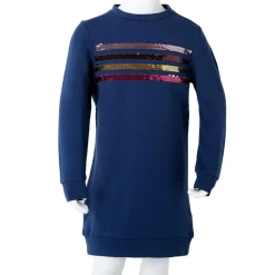 Sweatshirtkjole til børn str. 92 marineblå