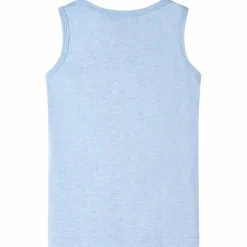 Tanktop til børn str. 104 blåmeleret
