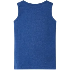 Tanktop til børn str. 104 blåmeleret