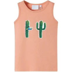 Tanktop til børn str. 128 lys orange