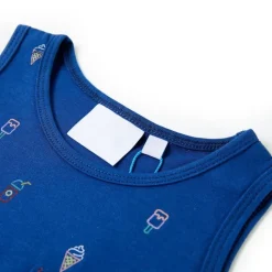 Tanktop til børn str. 128 mørkeblå