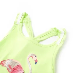 Tanktop til børn str. 104 neongul