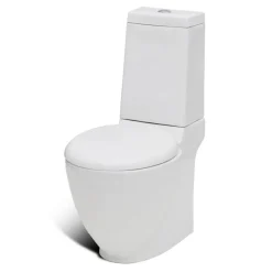 Toilet- og bidetsæt keramik hvid