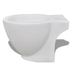 Toilet- og bidetsæt keramik hvid