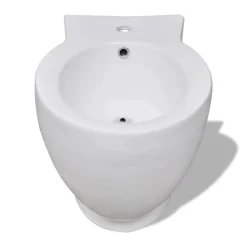 Toilet- og bidetsæt keramik hvid