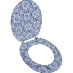 Toiletsæde med MDF-låg porcelænsdesign