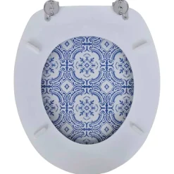 Toiletsæde med MDF-låg porcelænsdesign