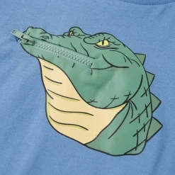 T-shirt til børn str. 128 blå