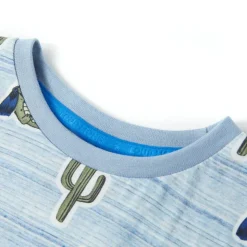 T-shirt til børn str. 128 blå