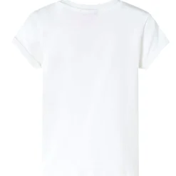 T-shirt til børn str. 116 ecrufarvet