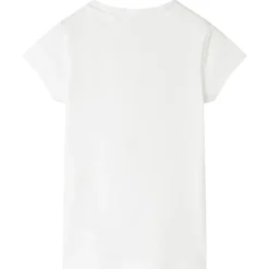 T-shirt til børn str. 140 ecrufarvet