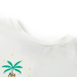 T-shirt til børn str. 104 ecrufarvet