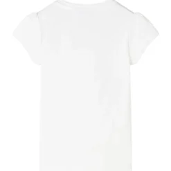 T-shirt til børn str. 140 ecrufarvet