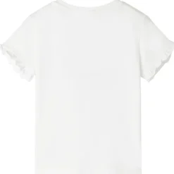 T-shirt til børn str. 104 ecrufarvet