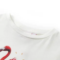 T-shirt til børn str. 104 ecrufarvet