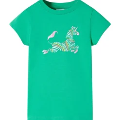 T-shirt til børn str. 116 grøn