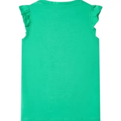 T-shirt til børn str. 116 grøn