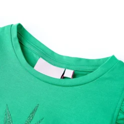 T-shirt til børn str. 116 grøn