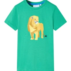 T-shirt til børn str. 104 grøn
