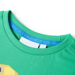 T-shirt til børn str. 104 grøn