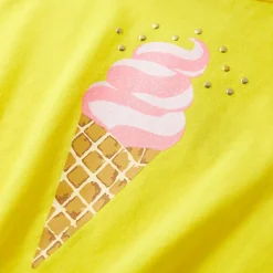 T-shirt til børn str. 104 gul