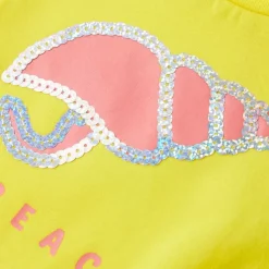 T-shirt til børn str. 104 gul