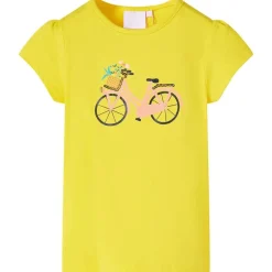 T-shirt til børn str. 104 gul