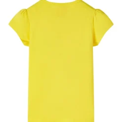 T-shirt til børn str. 104 gul