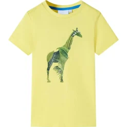 T-shirt til børn str. 92 gul