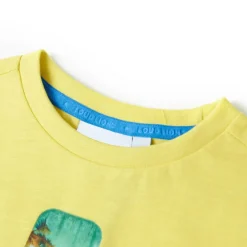 T-shirt til børn str. 116 gul