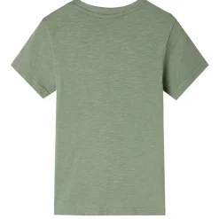 T-shirt til børn str. 104 kakifarvet